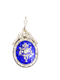 Victorian Enamel and Diamond Brooch Pendant - image 1