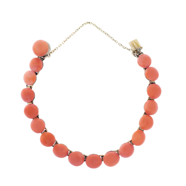 A Coral Silver Bracelet - image 1