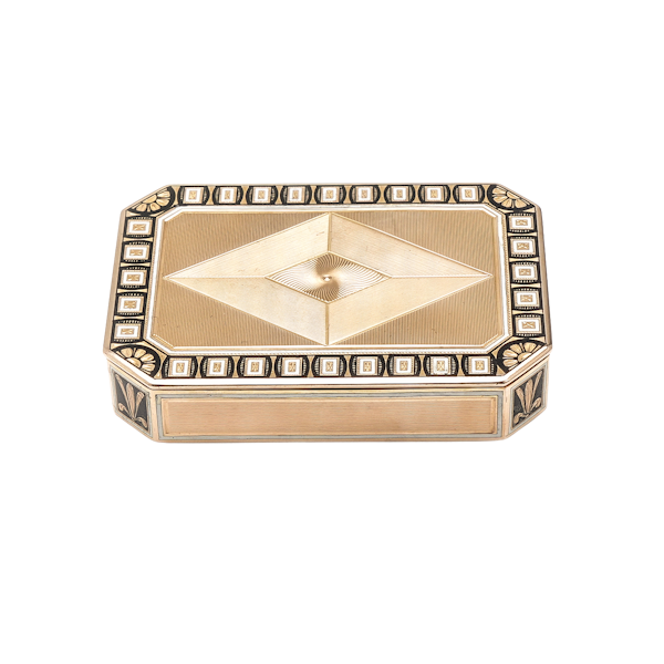 Swiss enamelled gold suff box by F&C, Geneva 1820 - image 1