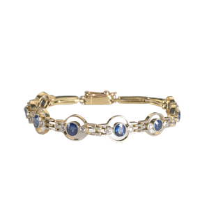 Edwardian Sapphire and Diamond Bracelet, Circa 1910