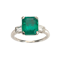 Colombian Emerald and Diamond Three Stone Ring, 3.73ct - image 1