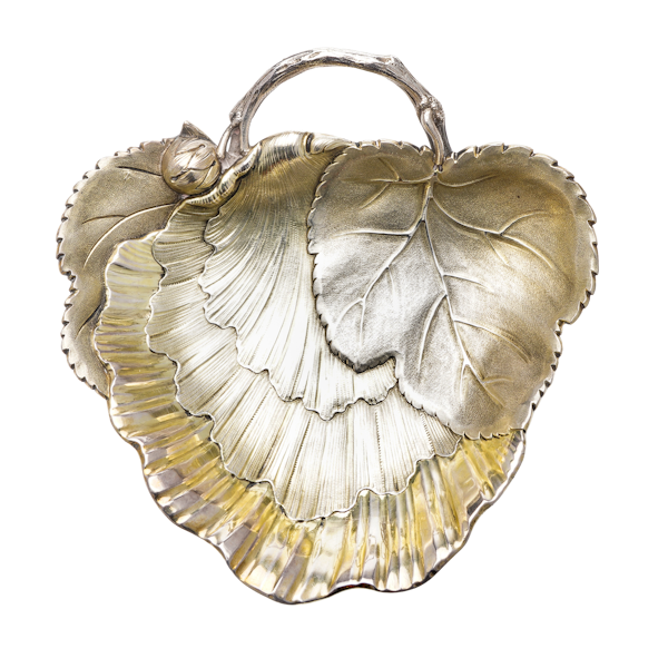 19c French silver strawberry dish by Maison Odiot, Paris c.1850 - image 1
