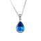London Blue Topaz Pendant in 9ct White Gold date circa 1970, Lilly's Attic since 2001 - image 1