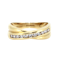 Fancy Twist Diamond Half Eternity Ring S. Greenstein - image 1