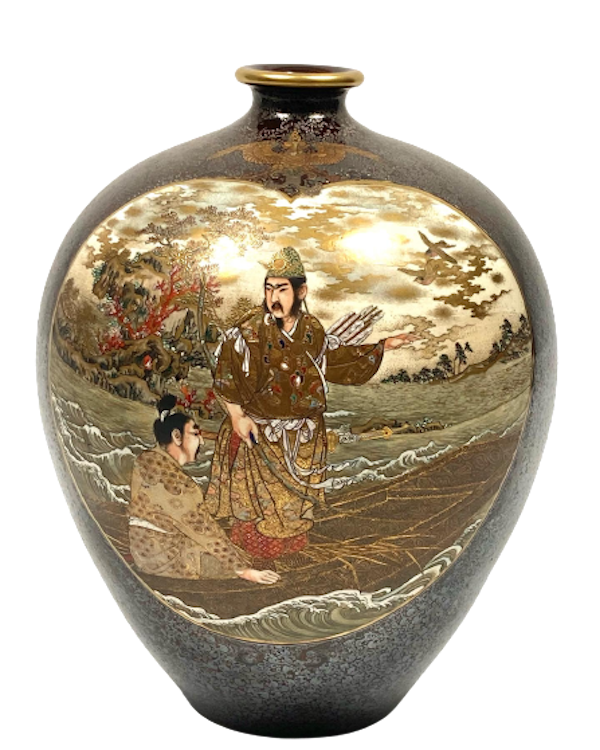 Satsuma vase by Kinkozan - image 1