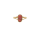 Yellow gold coral cameo ring - image 1
