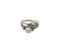 Natural pearl and diamond set ring - image 1