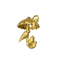 18ct Gold Vermeil Charm Umbrella date circa 1950, Lilly's Attic since 2001 - image 1