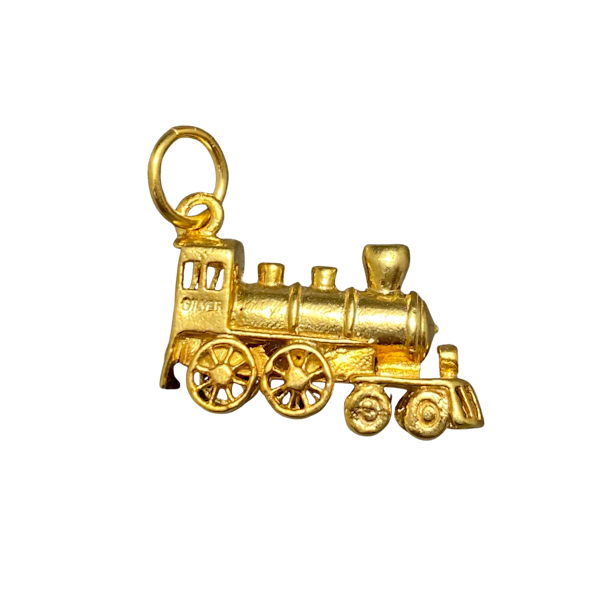 18ct Gold Vermeil Charm Locomotive date circa 1950, Lilly's Attic since 2001 - image 1