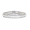 Modern Pearl, Diamond and Platinum Line Bracelet 3.81ct - image 1