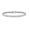 Modern Diamond and Platinum Line Bracelet, 2.00ct - image 1