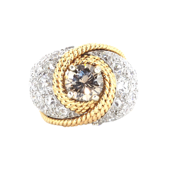 Fancy Cognac Diamond Ring. S. Greenstein - image 1