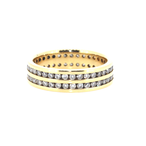 Double Row Full Eternity Ring. S. Greenstein - image 1