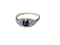 Edwardian sapphire and diamond engagement ring SKU: 5371 DBGEMS - image 1