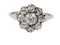 Antique diamond daisy cluster engagement ring SKU: 5347  DBGEMS - image 1