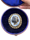 Victorian blackamoor brooch with a black enamel and natural pearl mount - image 1