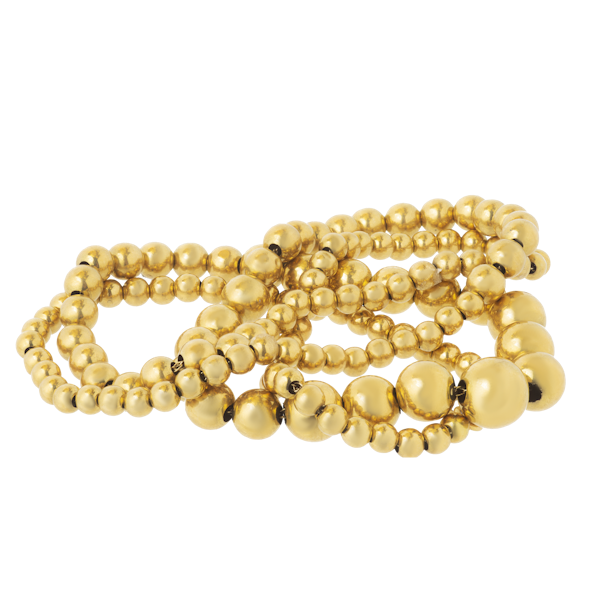 Eighteen Carat Gold Beads c.1960s - image 1