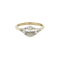 Oval and trillion diamond trilogy ring - image 1