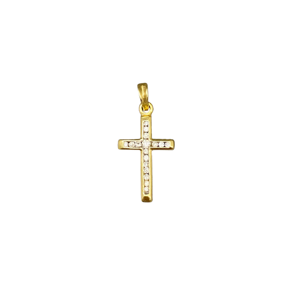 Diamond Cross in 18ct Gold date circa 1970, Lilly's Attic since 2001 - image 1