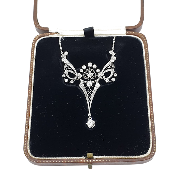 Edwardian diamond necklace c1912 - image 1