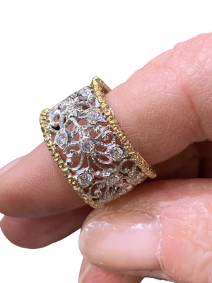 Buccellati band ring signed Mario Buccellati