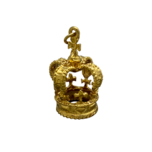 Charm crown in 18ct Gold Vermeil on Sterling Silver 925 date circa 1960, Lilly's Attic since 2001 - image 1