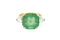 Octagonal Emerald and Diamond ring. - image 1