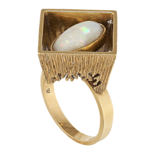 An Abstract Opal Ring