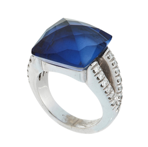 Iolite & Diamond Dress Ring