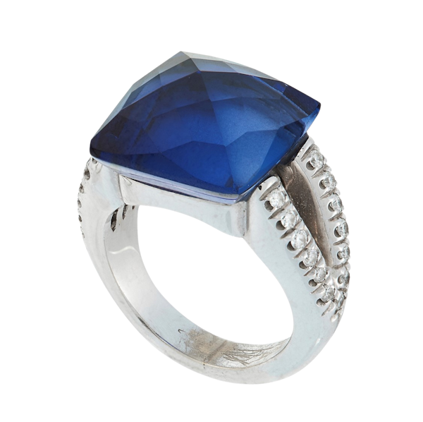 Iolite & Diamond Dress Ring - image 1