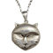 Cat Locket in Sterling Silver 925 date circa 1950, Lilly's Attic since 2001 - image 1