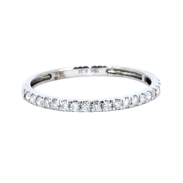 Diamond Half Eternity Ring S. Greenstein - image 1