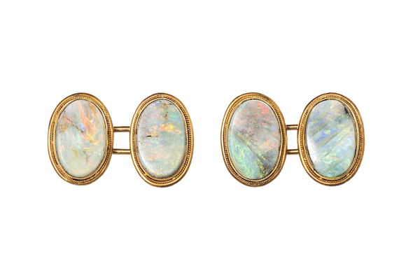 Opal and Gold Cufflinks circa 1890 - image 1