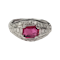 Fine natural Burmese Ruby and diamond ring SKU: 5579 DBGEMS - image 1