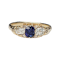 Antique sapphire and diamond engagement ring SKU: 5573 DBGEMS - image 1