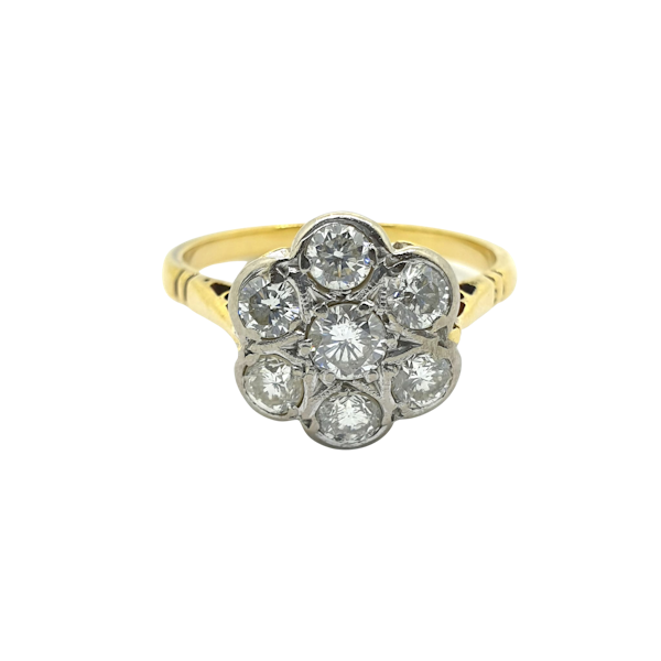 Vintage diamond daisy cluster ring @Finishing Touch - image 1