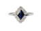 Rare art deco sapphire and diamond engagement ring SKU: 5621 DBGEMS - image 1