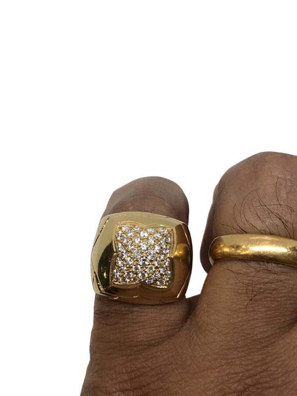 Bulgari diamond 18ct yellow gold ring - image 1