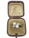 Edwardian diamond natural Pearl ring - image 1
