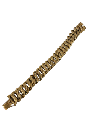 Vintage French 18ct yellow gold bracelet