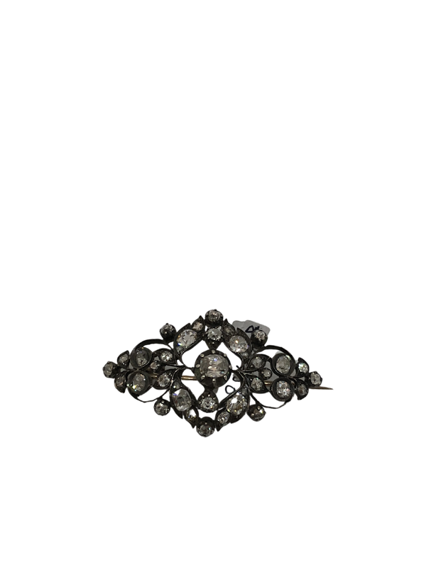 Victorian diamond brooch - image 1