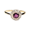 Antique Ruby and diamond cluster ring SKU: 5700 - image 1