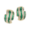 Emerald and diamond earrings SKU: 5690 DBGEMS - image 1