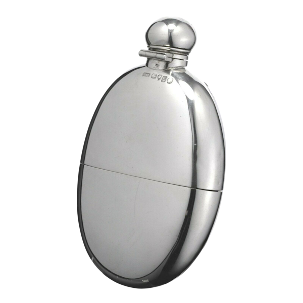 Sterling Silver - HIP FLASK - Edward H Stockwell Thornhill & Co 1873 - image 1