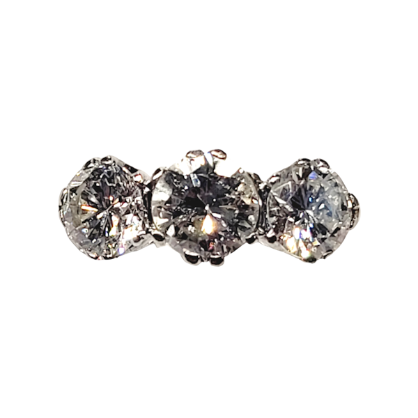 Old European cut diamond trilogy ring SKU: 5248 DBGEMS - image 1