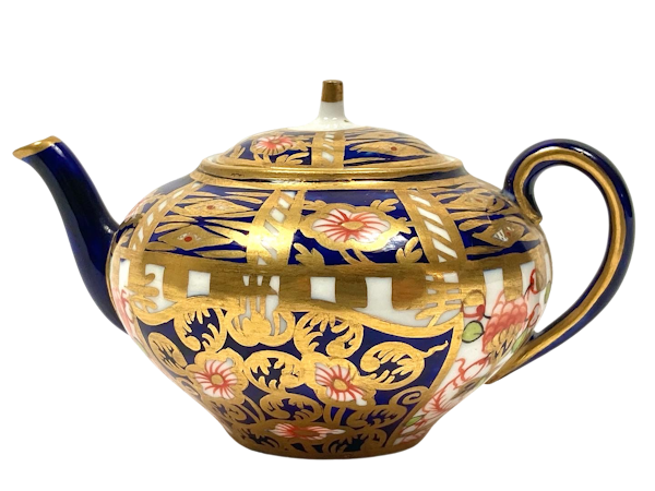 Miniature Royal Crown Derby teapot and cover - image 1
