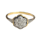 Edwardian diamond cluster and calibre sapphire engagement ring SKU: 5741 DBGEMS - image 1