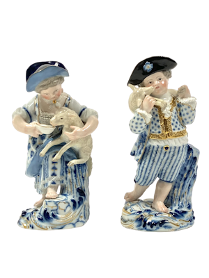 Pair of Meissen figures