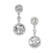 Modern Old-Cut Diamond and Platinum Rub Over Drop Earrings, 2.36ct - image 3