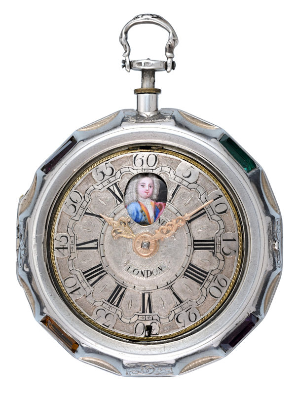 RARE CHAMPLEVE DIAL VERGE WITH PORTRAITS - image 1